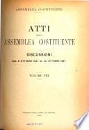Atti: 6 ottobre 1947-30 ottobre 1947