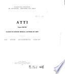 Atti - Classe di scienze morali, lettere ed arti