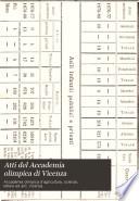 Atti del Accademia olimpica di Vicenza