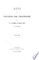 Atti del collegio dei professori della R. Accademia di belle arti di Firenze