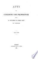 Atti del collegio dei professori della R. Accademia di belle arti di Firenze