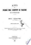 Atti del Collegio Toscano degli ingegneri ed architetti in Firenze, anni..