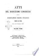 Atti del ... Congresso dell'Associazione medica italiana
