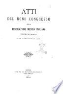 Atti del ... Congresso dell'Associazione medica italiana