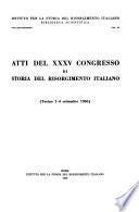 Atti del Congresso di storia del Risorgimento italiano