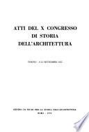 Atti del Congresso di storia dell'architettura