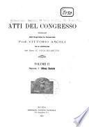 Atti del congresso