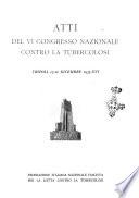Atti del ... Congresso nazionale per la lotta contro la tubercolosi