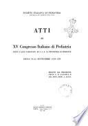 Atti del ... Congresso pediatrico italiano tenuto a ...