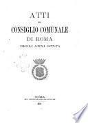 Atti del Consiglio comunale di Roma