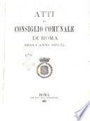 Atti del Consiglio comunale di Roma