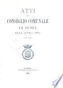 Atti del Consiglio comunale di Roma