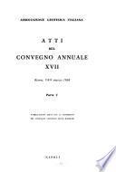 Atti del convegno annuale