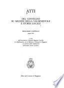 Atti del convegno su archivi della Valdinievole e storia locale