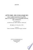 Atti del III Colloquio dell'Associazione italiana per lo studio e la conservazione del mosaico, Bordighera, 6-10 dicembre 1995