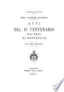 Atti del IV centenario della nascita di Raffaello, 28 marzo, 1883