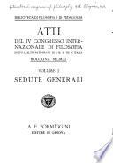 Atti del IV Congresso internazionale di filosofia ... , Bologna MCMXI.