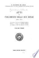 Atti del Parlamento delle due Sicilie 1820-1821