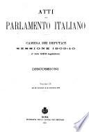 Atti del Parlamento italiano