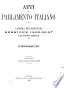 Atti del Parlamento italiano sessione 1895-96-97, 1. della 19. legislatura