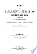 Atti del parlamento subalpino sessione del 1851