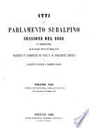 Atti del parlamento subalpino sessione del 1851