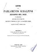 Atti del parlamento subalpino sessione del 1851