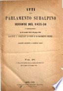Atti del parlamento Subalpino sessione del 1855-56
