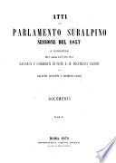 Atti del parlamento subalpino sessione del 1857