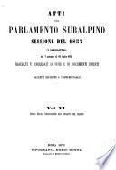 Atti del parlamento subalpino sessione del 1857