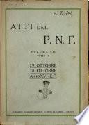 Atti del Partito nazionale fascista