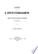 Atti del R. Istituto d'Incoraggiamento di Napoli