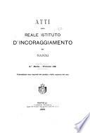 Atti del R. Istituto d'incoraggiamento di Napoli