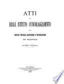 Atti del R. Istituto d'Incoraggiamento di Napoli