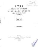 Atti del reale Istituto d'incoraggiamento di Napoli