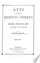 Atti del Reale Istituto veneto di scienze, lettere ed arti