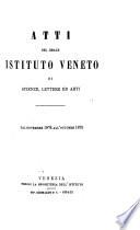 Atti del Reale Istituto veneto di scienze, lettere ed arti