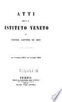 Atti del Reale Istituto Veneto di Scienze, Lettere ed Arti