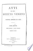 Atti del Reale Istituto veneto di scienze, lettere ed arti