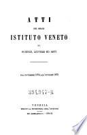 Atti del Reale Istituto Veneto di Scienze, Lettere ed Arti