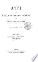 Atti del Reale Istituto veneto di scienze, lettere ed arti