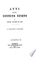 Atti del Reale Istituto Veneto di Scienze, Lettere ed Arti