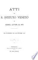 Atti del Reale Istituto veneto di scienze, lettere ed arti