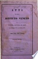 Atti del Reale Istituto Veneto di Scienze, Lettere ed Arti
