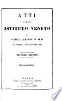Atti del Reale Istituto veneto di scienze, lettere ed arti