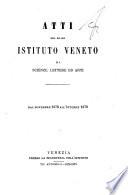 Atti del Regio Istituto veneto di scienze, lettere ed arti