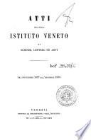 Atti del Regio Istituto veneto di scienze, lettere ed arti