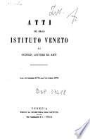 Atti del Regio Istituto veneto di scienze, lettere ed arti