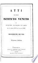 Atti del Regio Istituto veneto di scienze, lettere ed arti