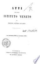 Atti del Regio Istituto veneto di scienze, lettere ed arti